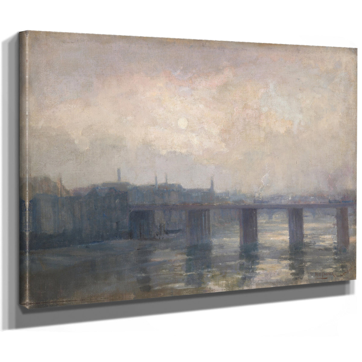 Low Tide Cannon Street Bridge London 02 By Henry Ossawa Tanner