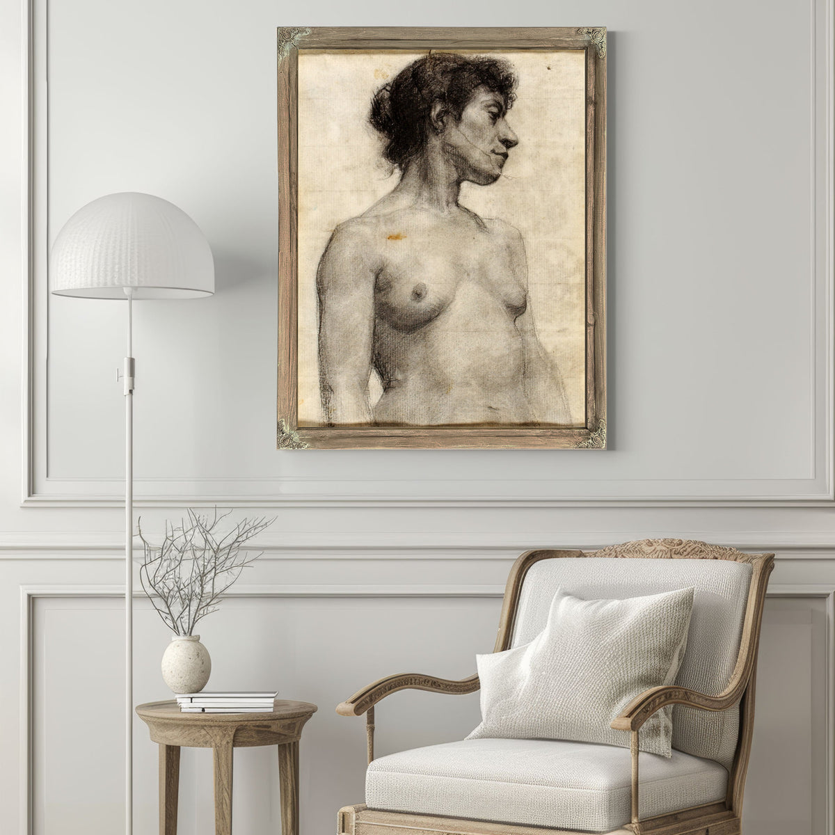 Nude Study a Young Girl By Henry Ossawa Tanner