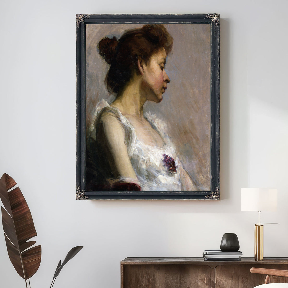 Portrait the Artists Wife 1897 By Henry Ossawa Tanner