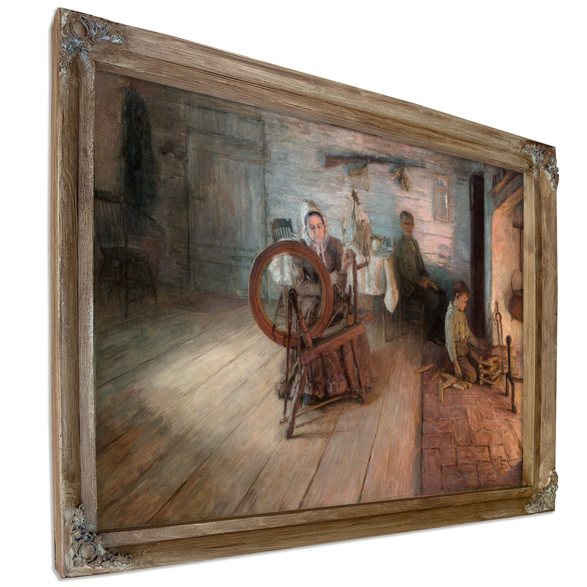 Spinning Firelightthe Boyhood George By Henry Ossawa Tanner
