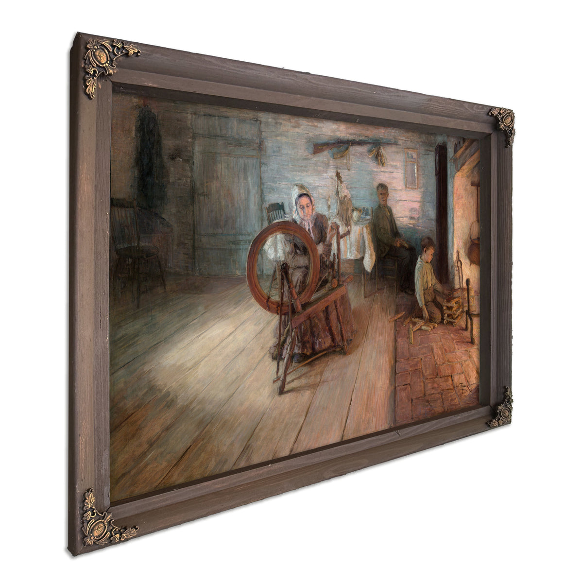 Spinning Firelightthe Boyhood George By Henry Ossawa Tanner
