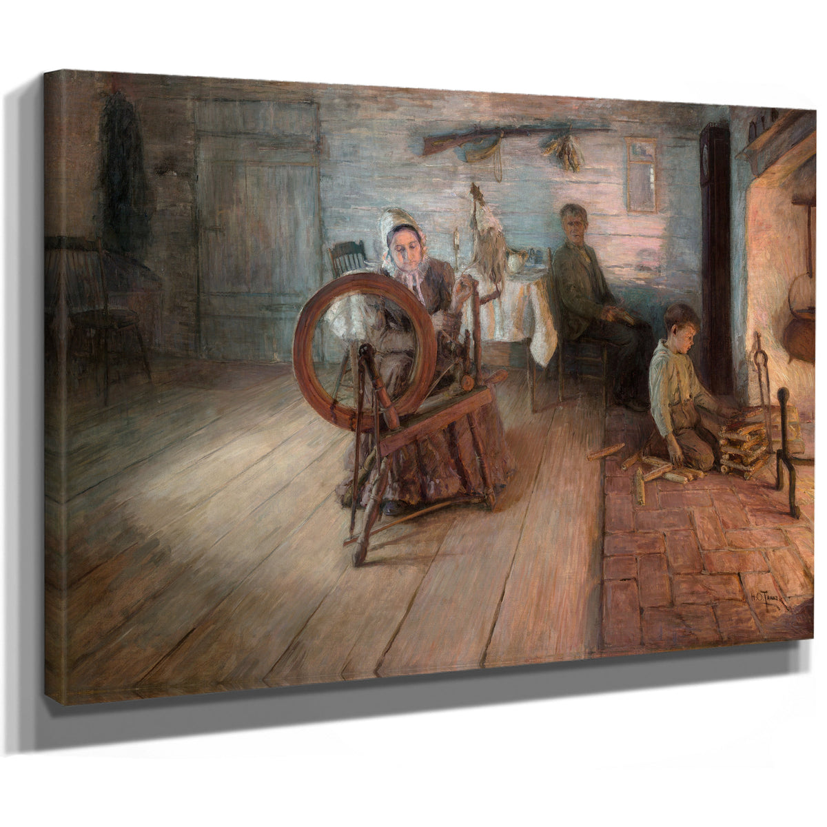 Spinning Firelightthe Boyhood George By Henry Ossawa Tanner
