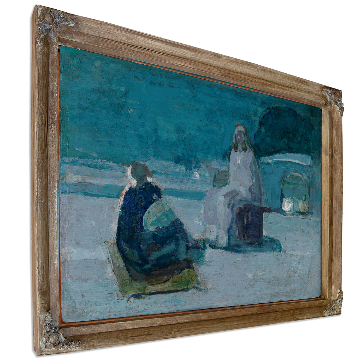 Study Christ Nicodemus a Rooftop Ca By Henry Ossawa Tanner