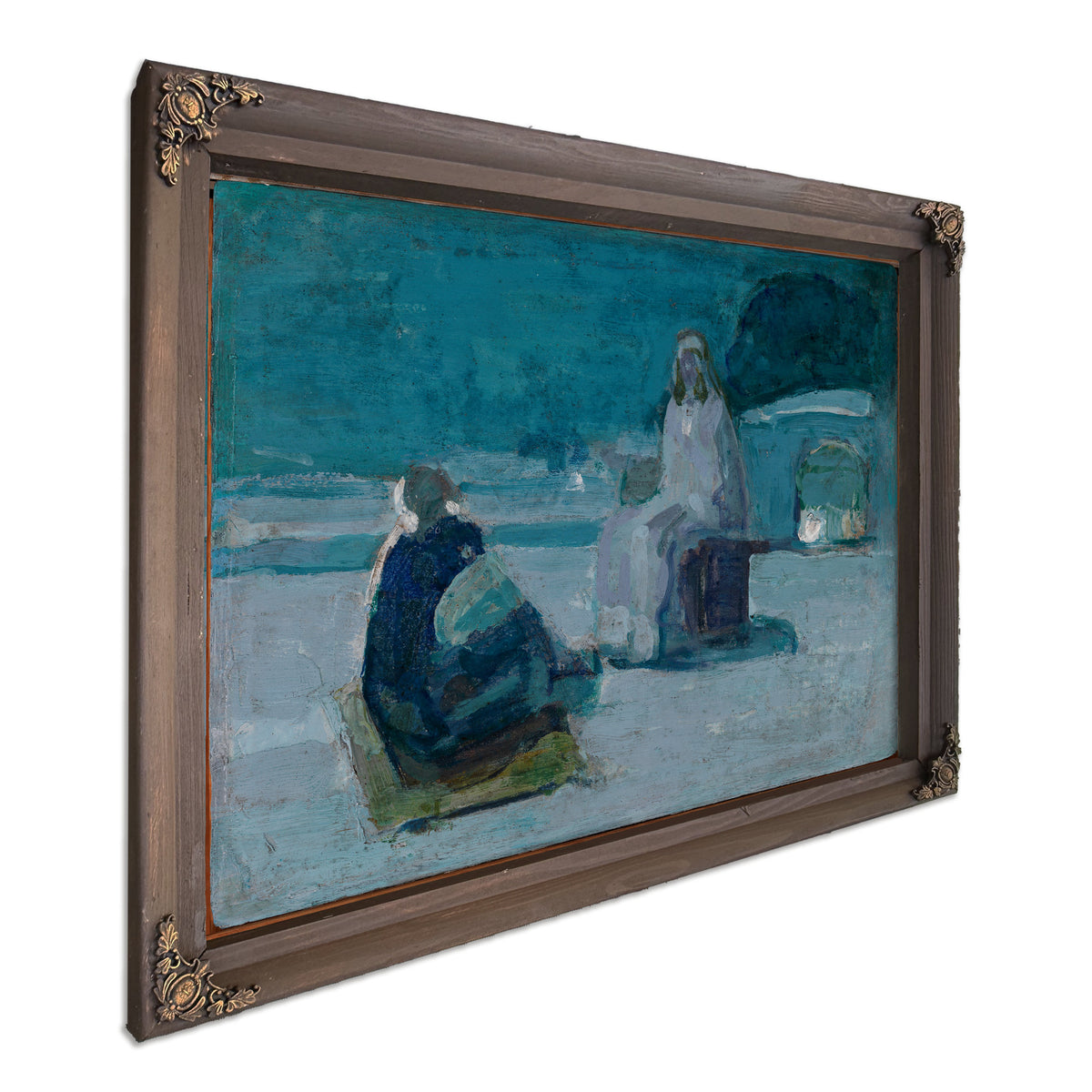 Study Christ Nicodemus a Rooftop Ca By Henry Ossawa Tanner