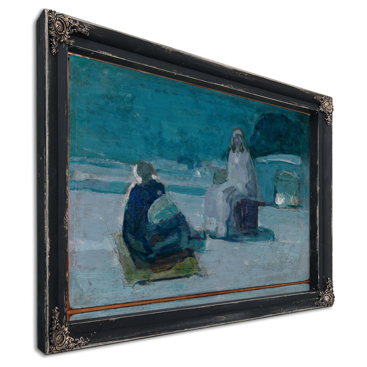 Study Christ Nicodemus a Rooftop Ca By Henry Ossawa Tanner