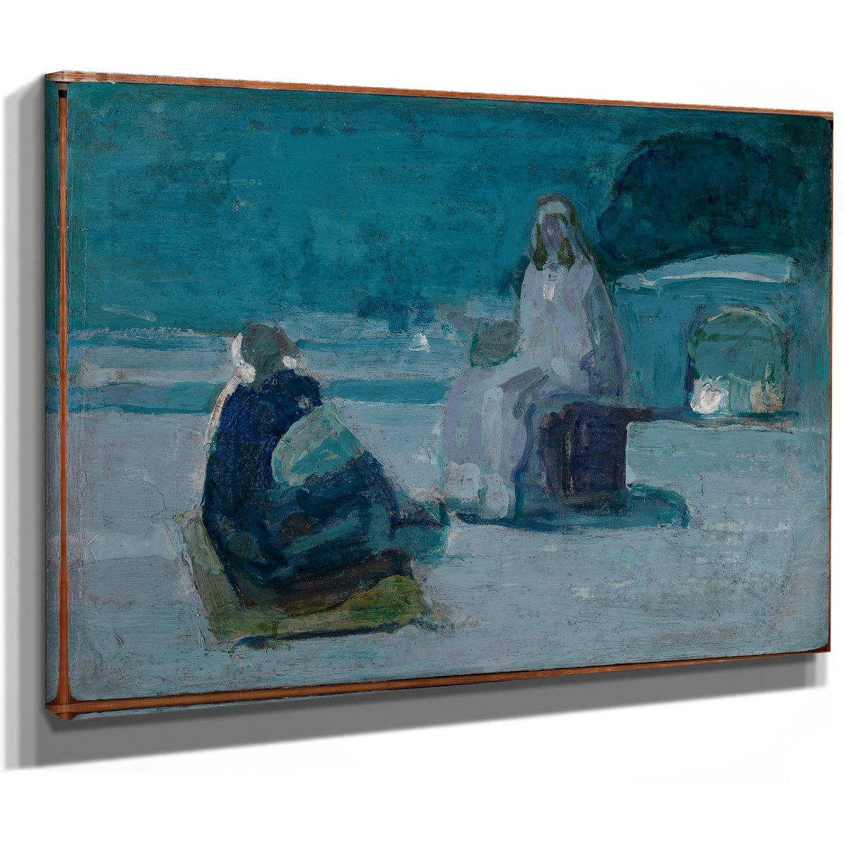 Study Christ Nicodemus a Rooftop Ca By Henry Ossawa Tanner