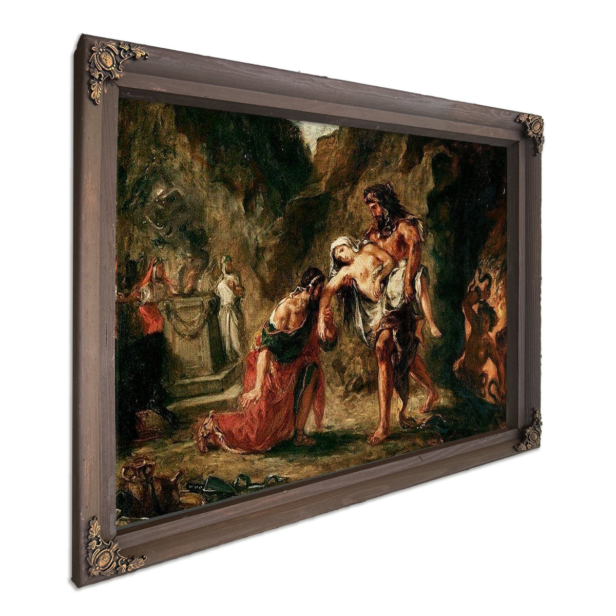 Hercules And Alcestis By Eugene Delacroix