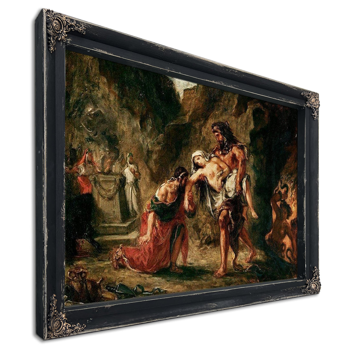 Hercules And Alcestis By Eugene Delacroix