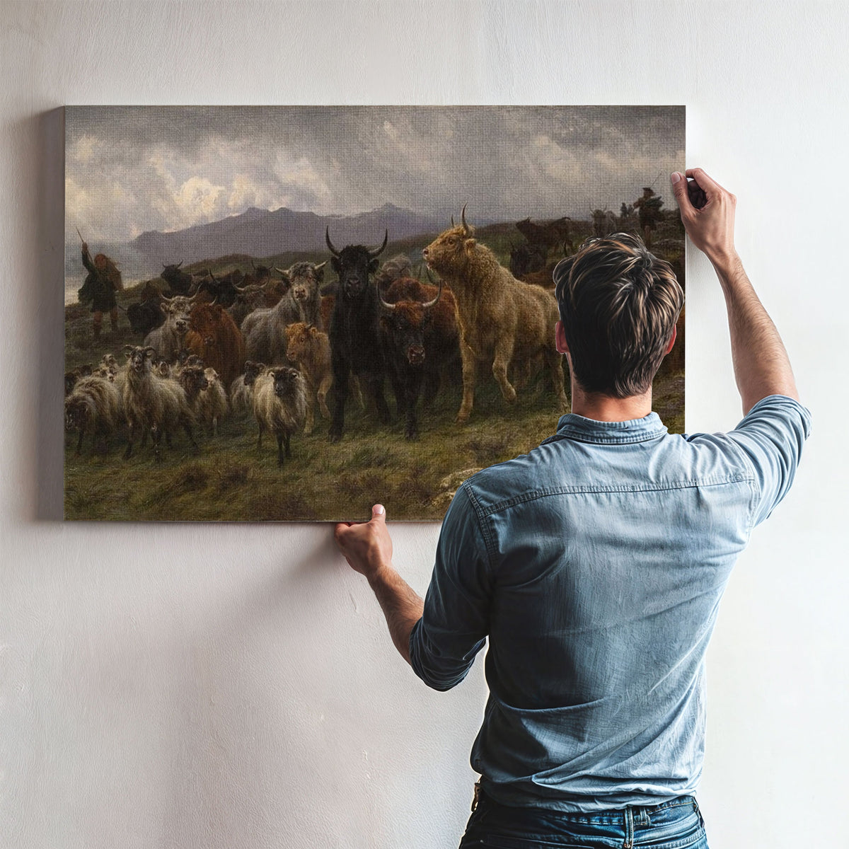 Highland Raid By Rosa Bonheur