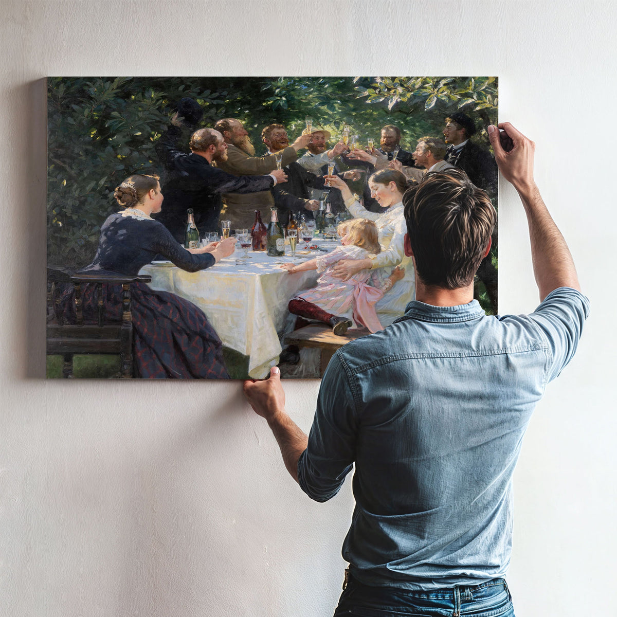 Hip Hip Hurrah Artists Party Skagen by Peder Severin Kroyer