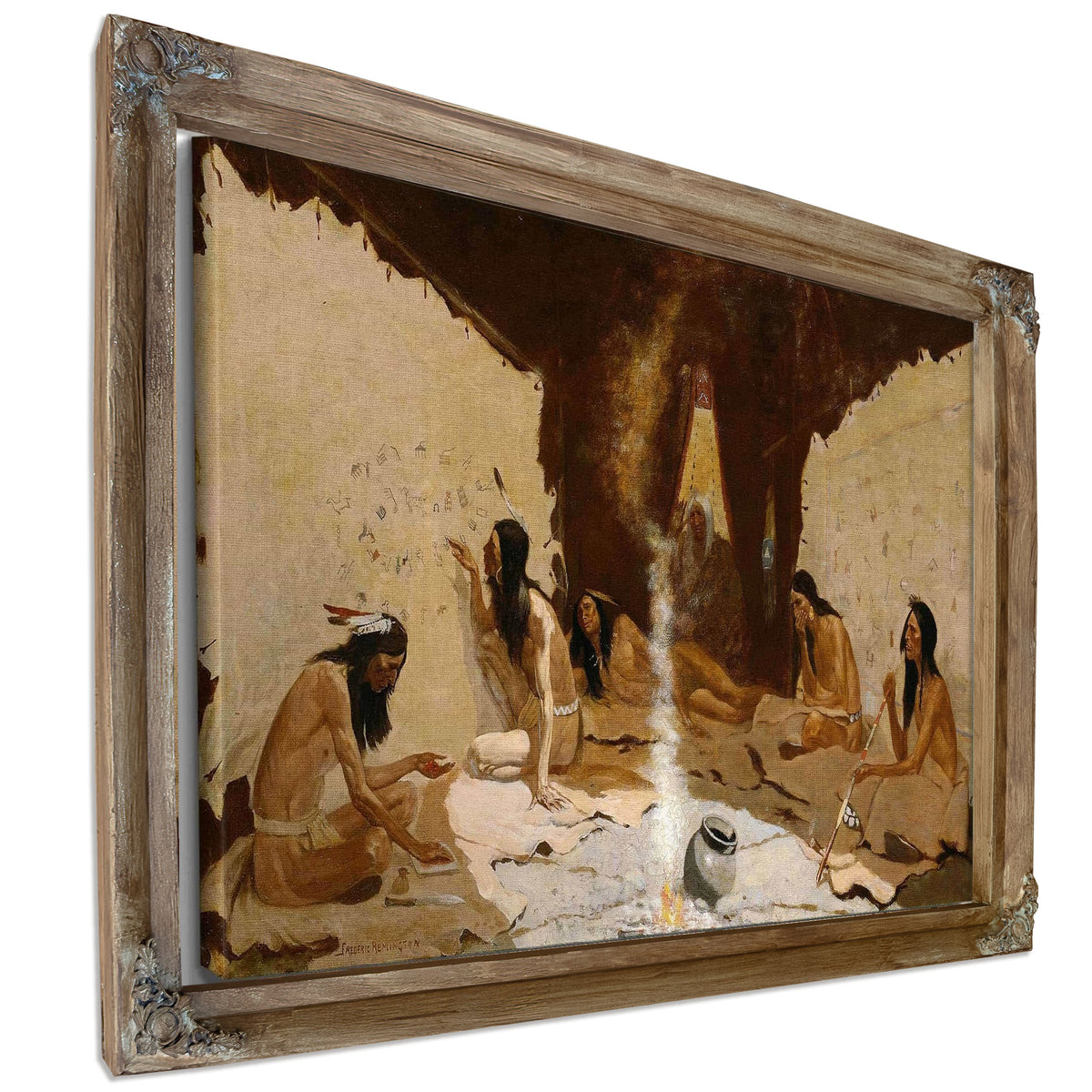 Historians Of The Tribe by Frederic Remington
