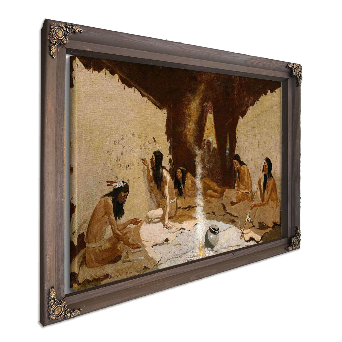 Historians Of The Tribe by Frederic Remington