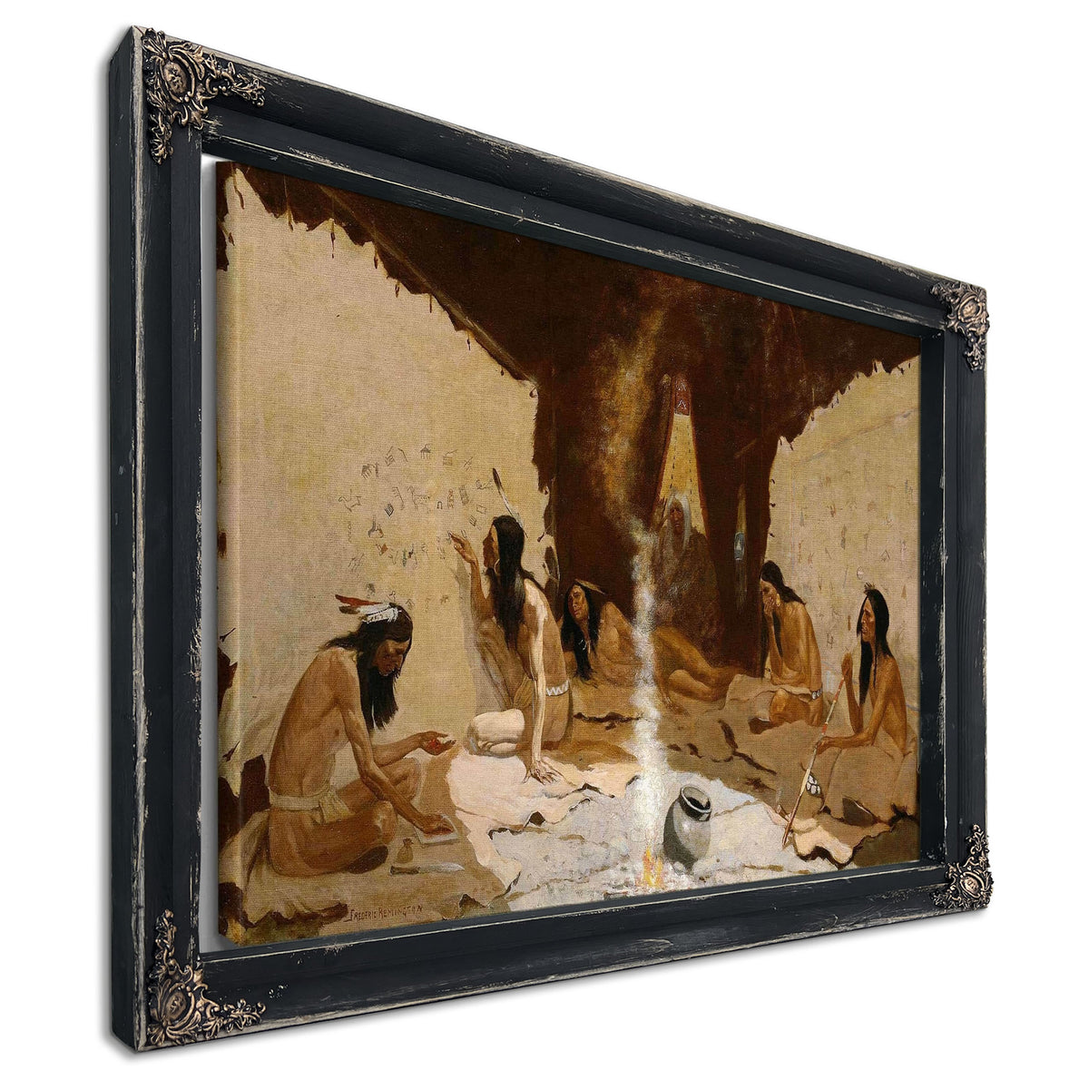 Historians Of The Tribe by Frederic Remington