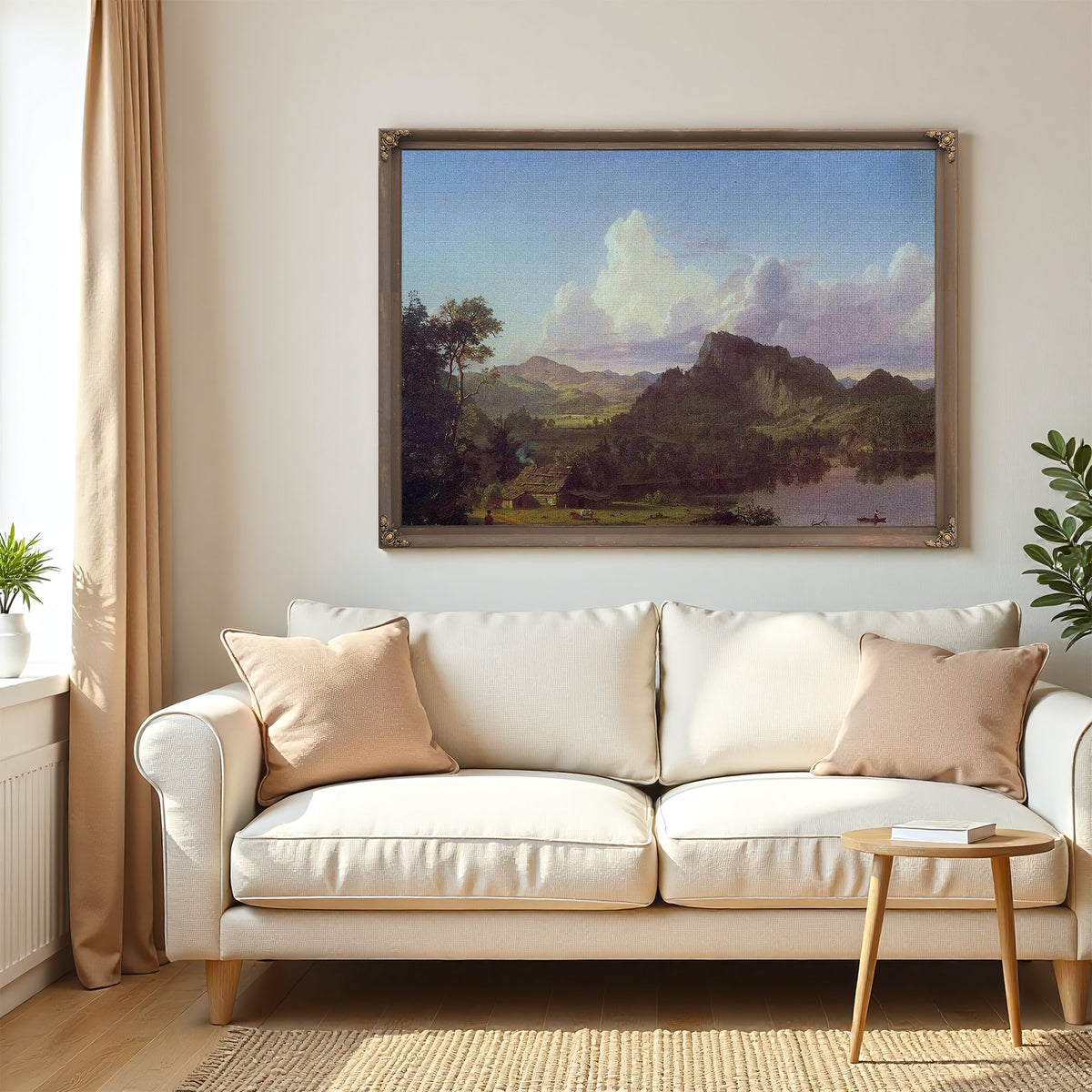 Home By The Lake By Fredric Edwin Church