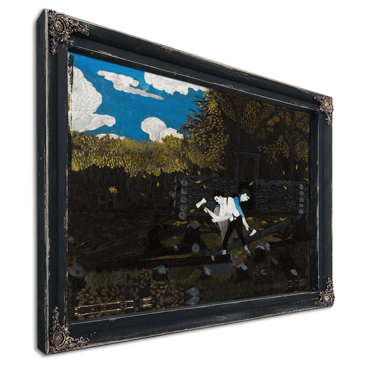 Abraham Lincoln His Father Building By Horace Pippin