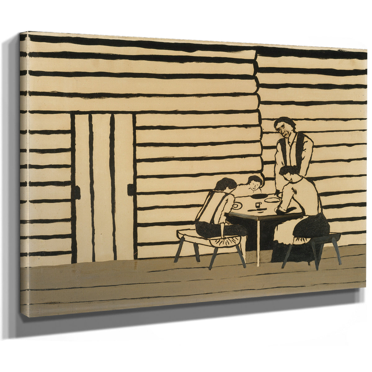Family Supper Saying Grace By Horace Pippin