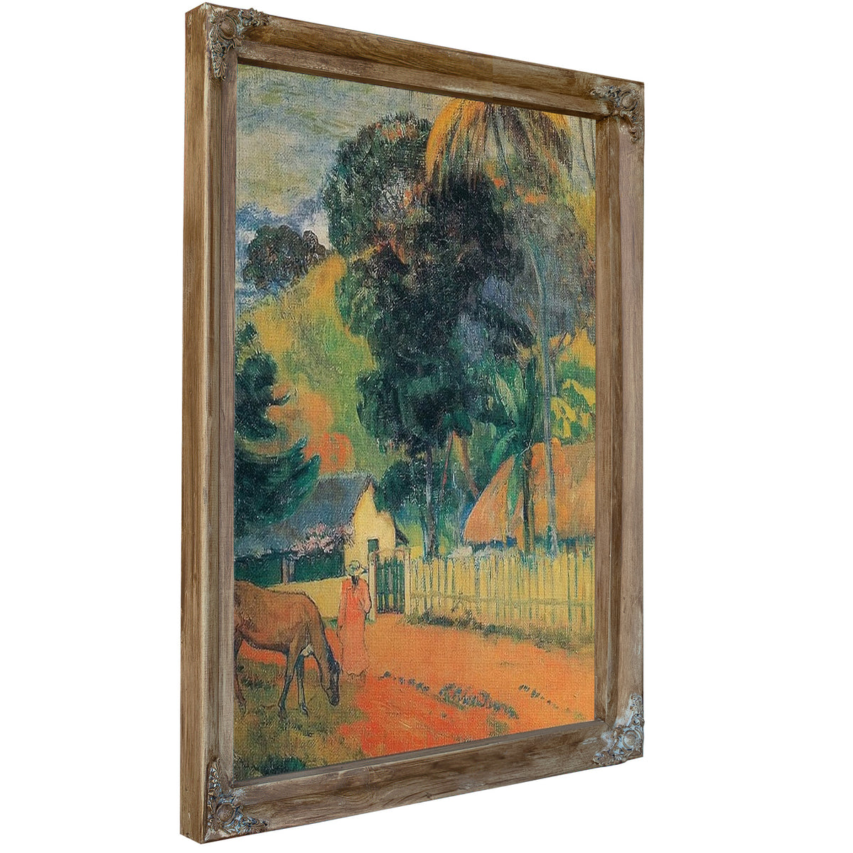 Horse On The Road By Paul Gauguin
