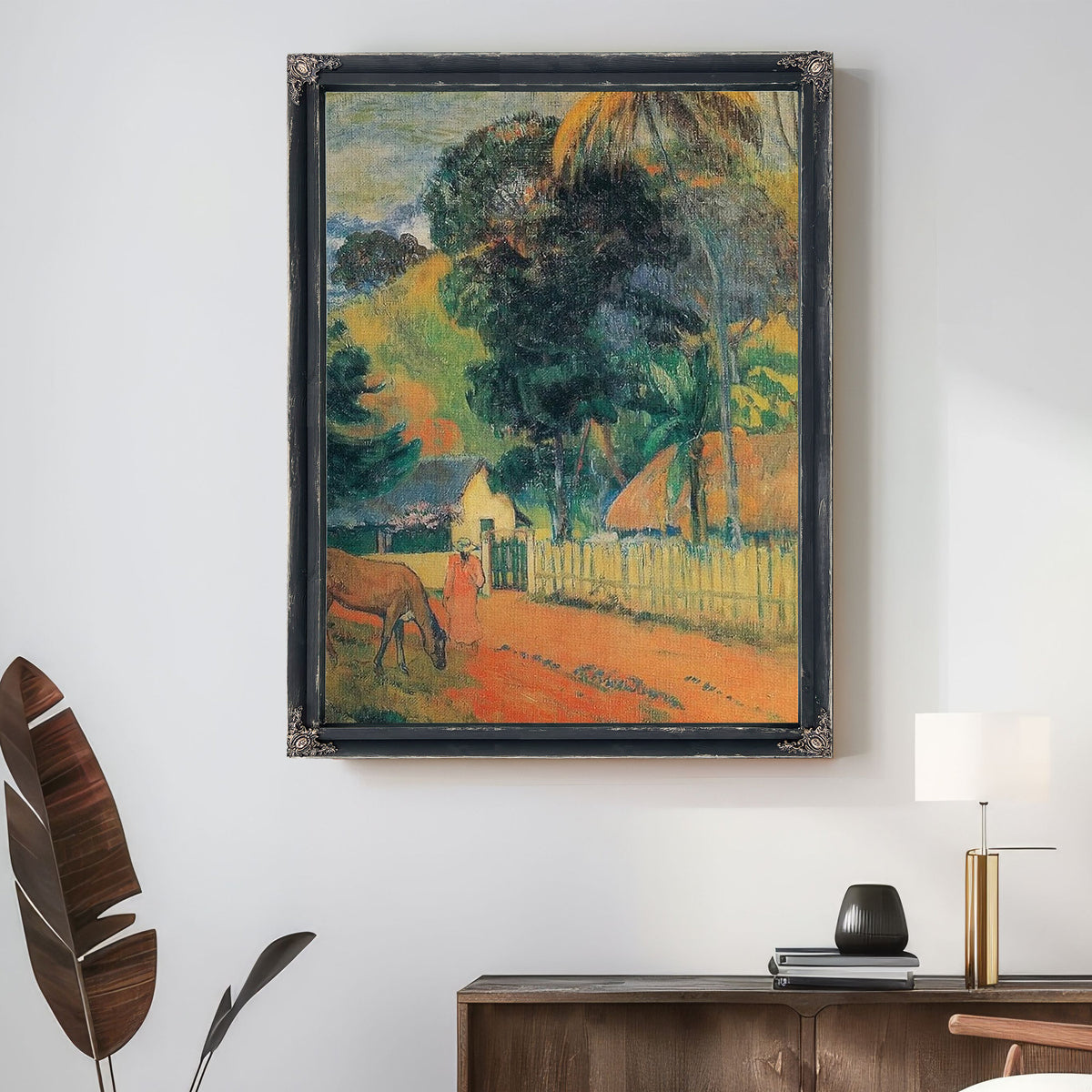 Horse On The Road By Paul Gauguin