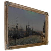 Hull Docks At Night Painting John Atkinson Grimshaw Canvas Art