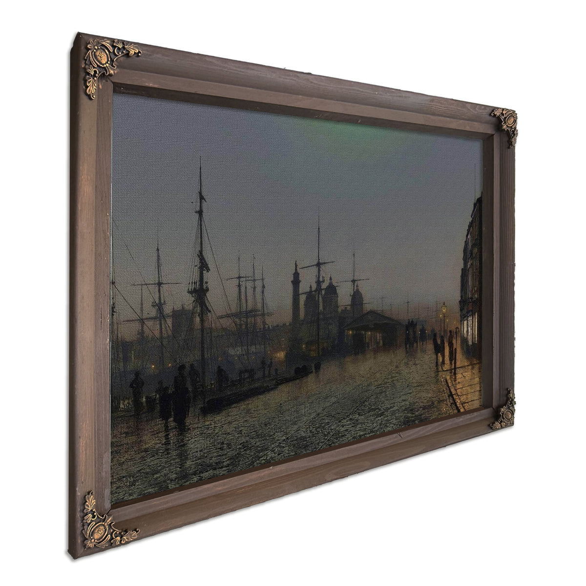 Hull Docks At Night Painting John Atkinson Grimshaw Canvas Art