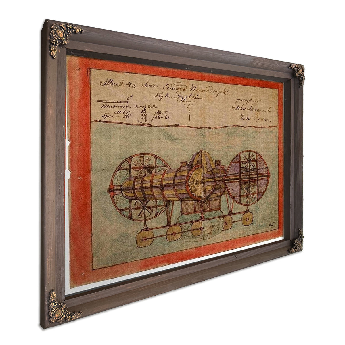 Illustration 43 Measure Across Center 1900 By Charles Dellschau
