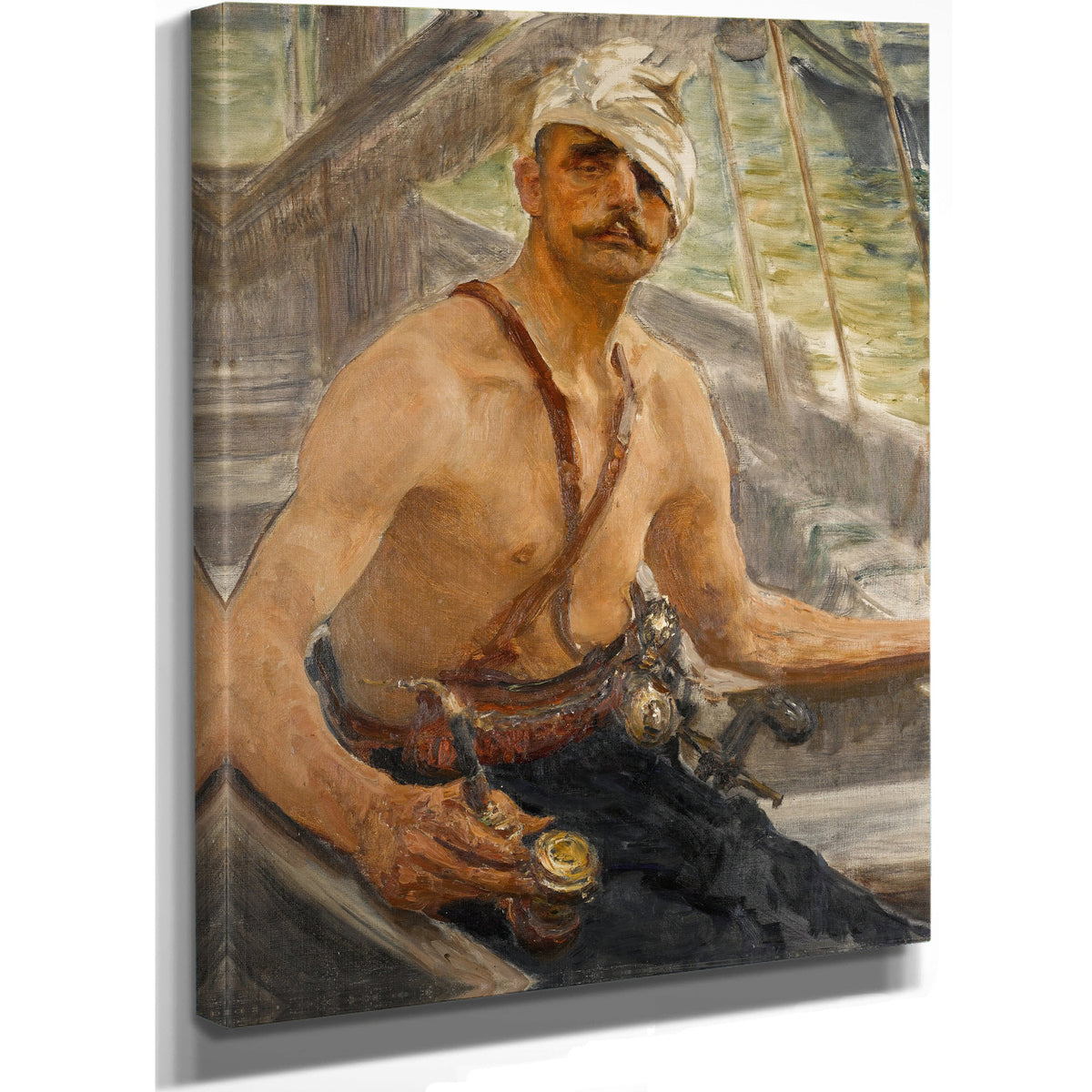 Black Sea Cossack By Ilya Efimovich Repin