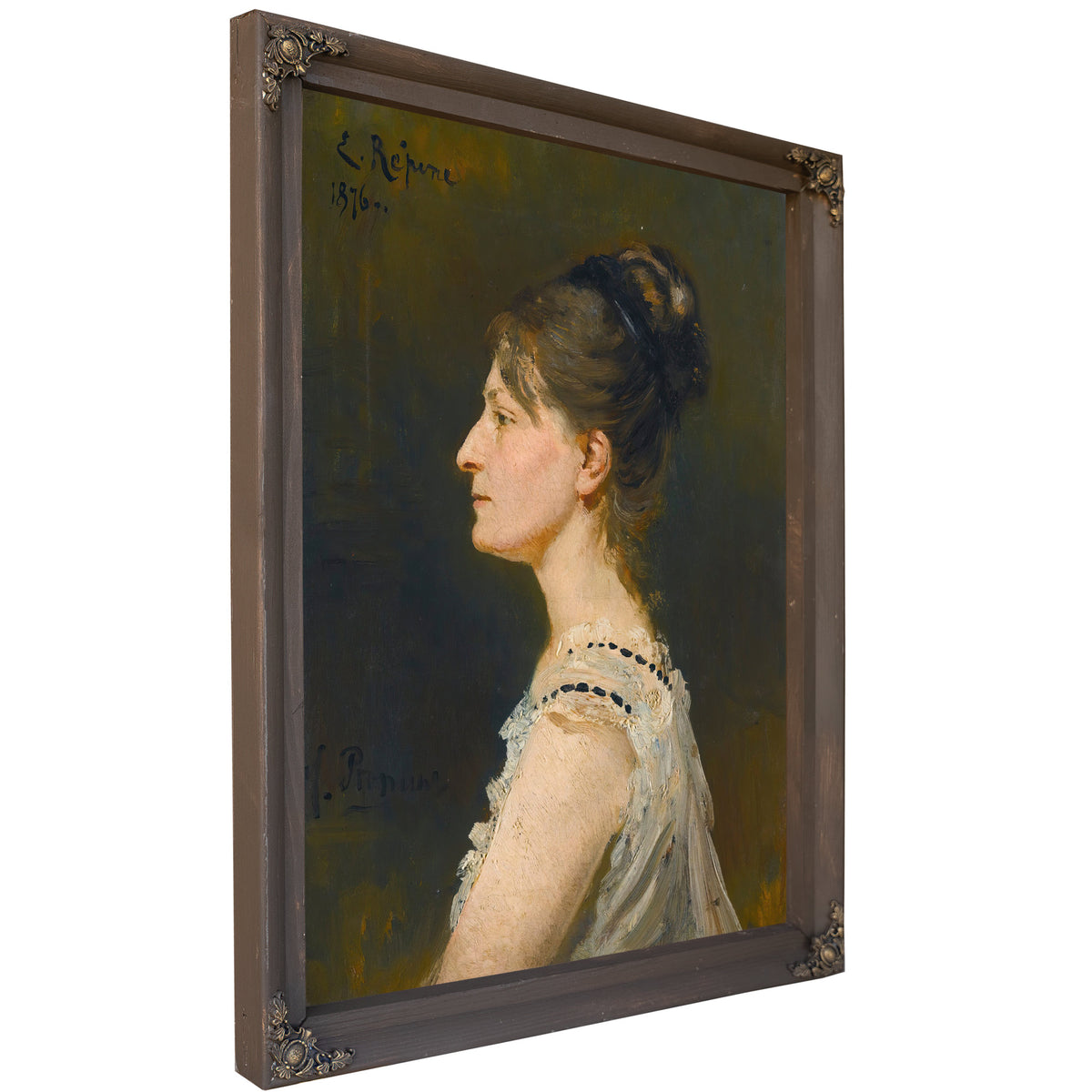 Portrait a Lady Said to Be Maria By Ilya Efimovich Repin