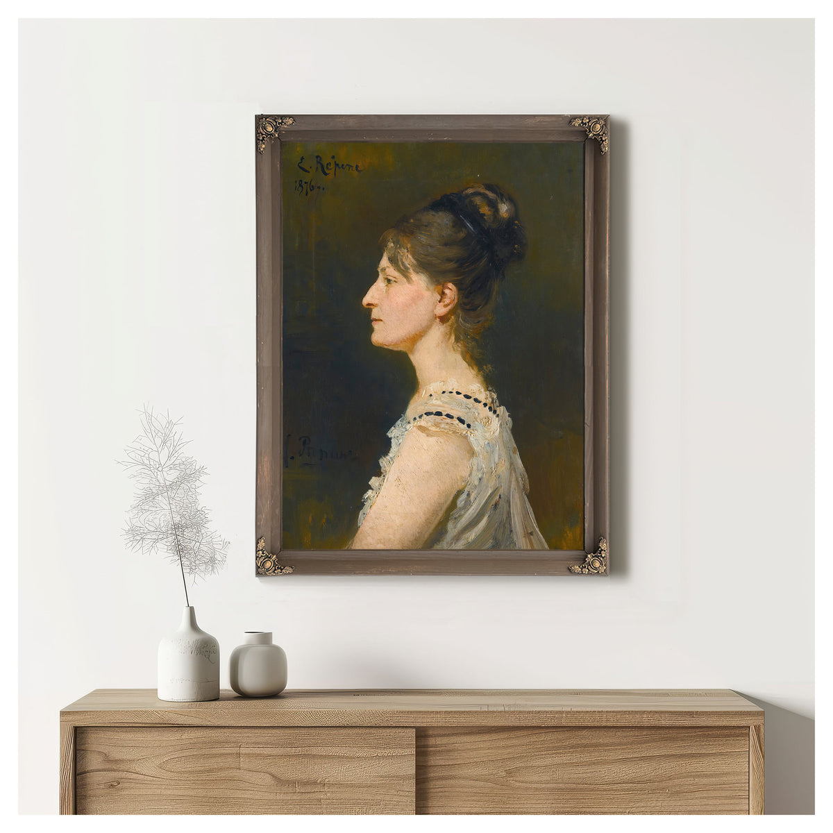 Portrait a Lady Said to Be Maria By Ilya Efimovich Repin