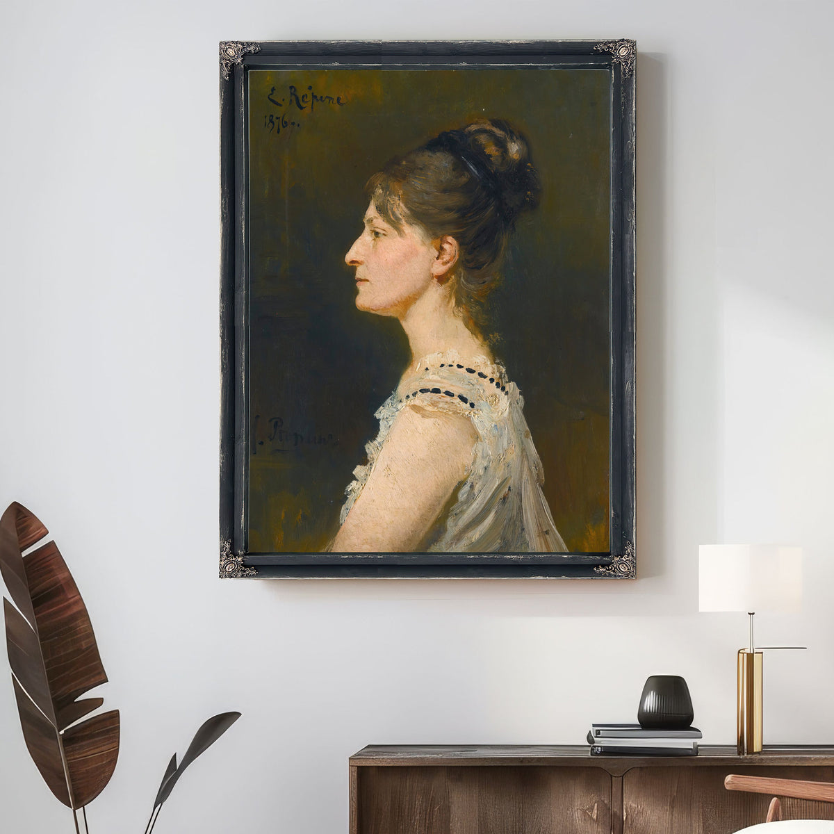 Portrait a Lady Said to Be Maria By Ilya Efimovich Repin