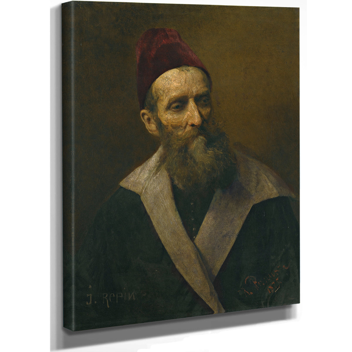 Portrait a Man By Ilya Efimovich Repin