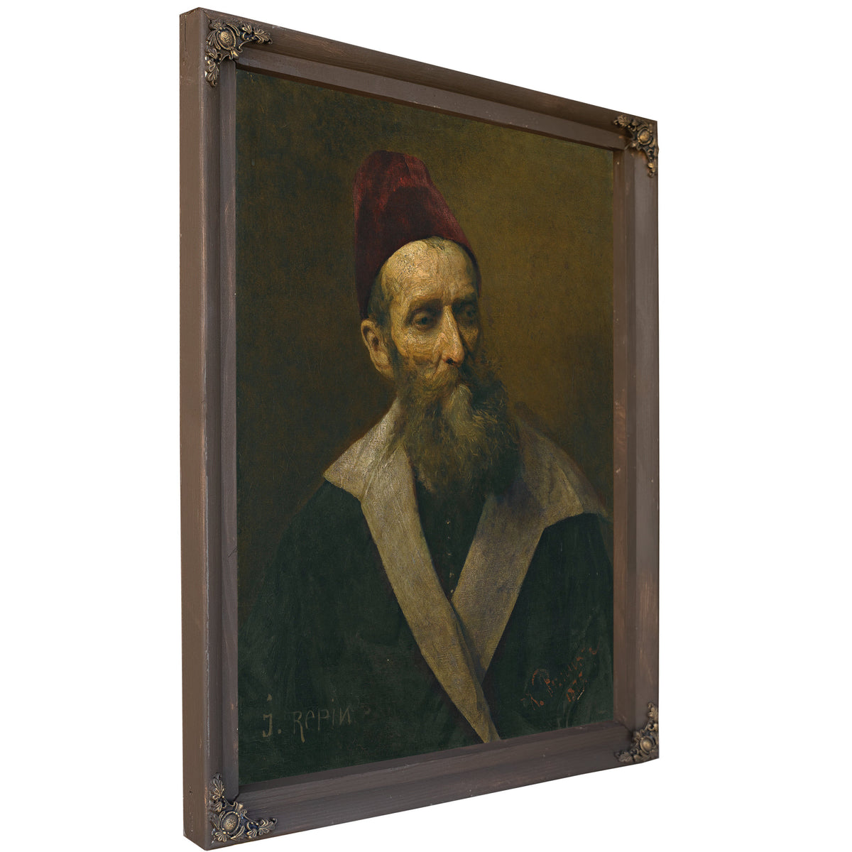 Portrait a Man By Ilya Efimovich Repin