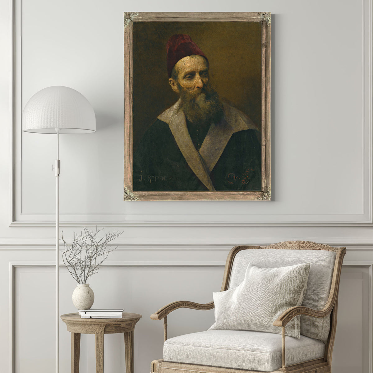Portrait a Man By Ilya Efimovich Repin
