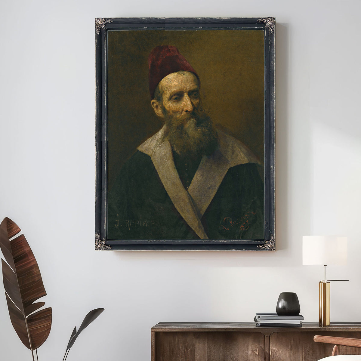 Portrait a Man By Ilya Efimovich Repin