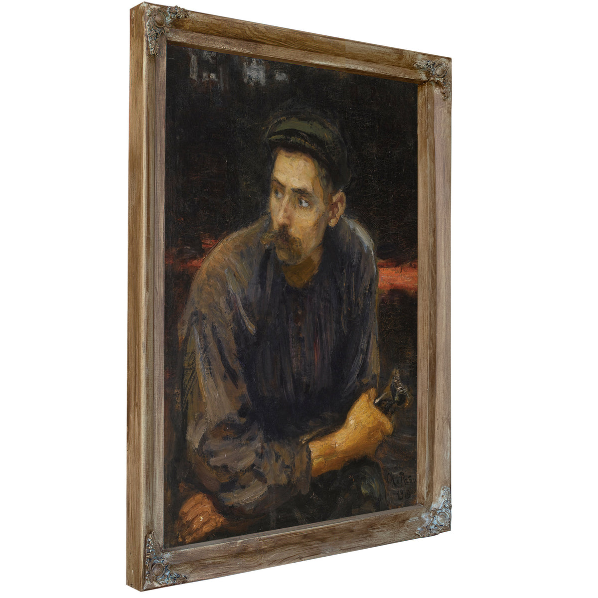 Portrait a Worker By Ilya Efimovich Repin