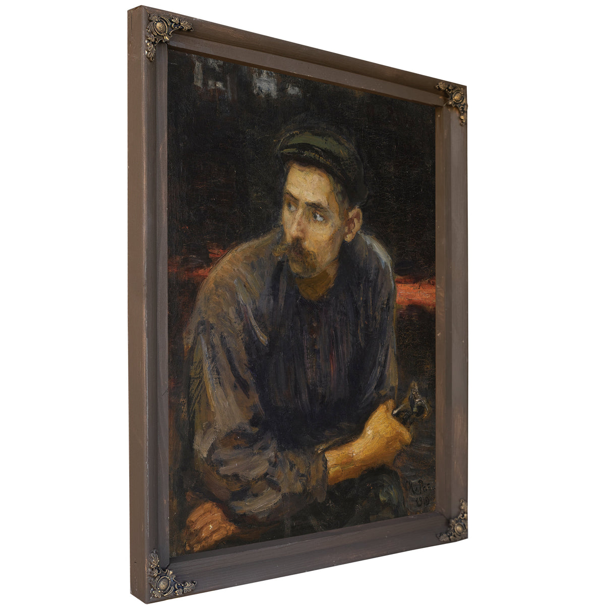 Portrait a Worker By Ilya Efimovich Repin