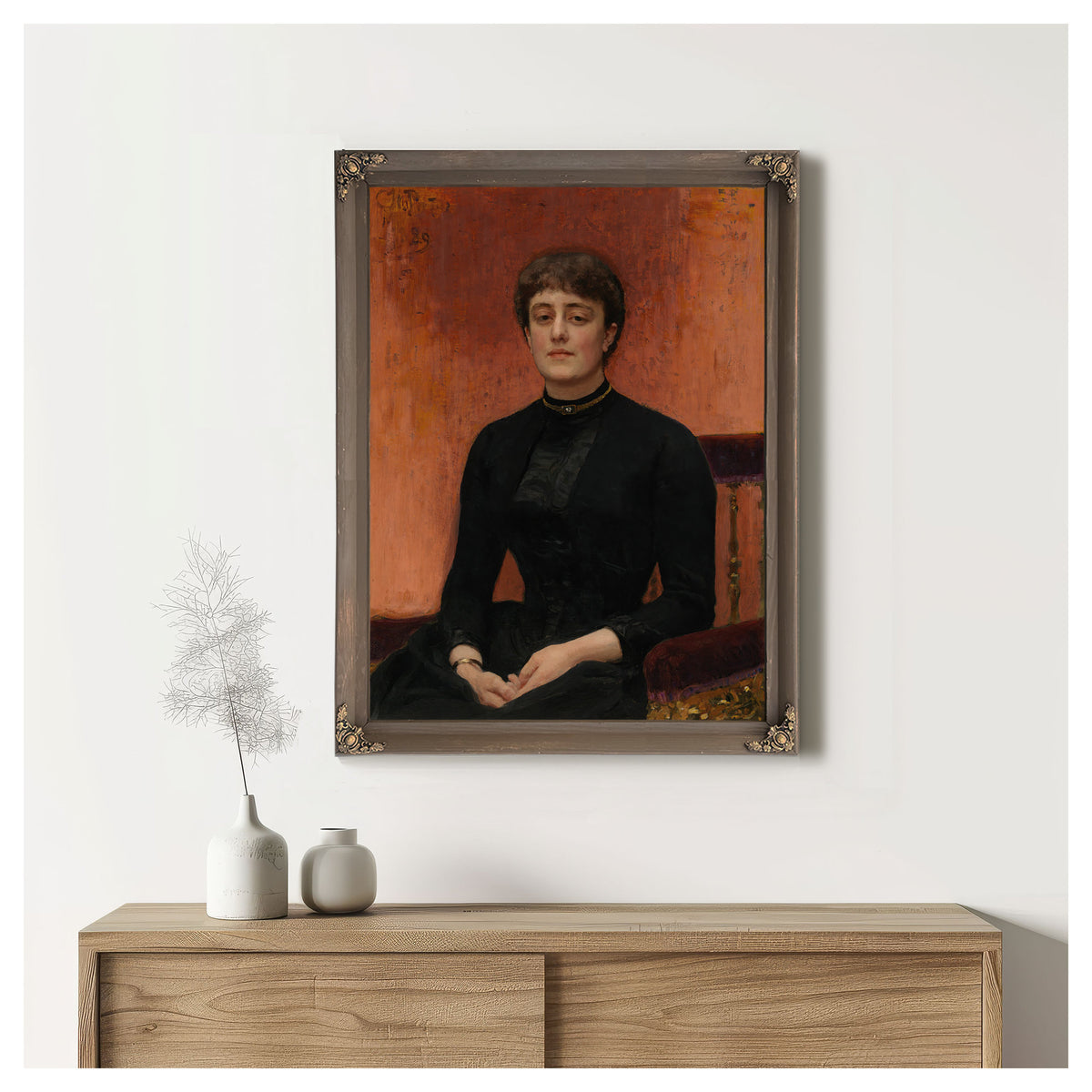 Portrait Jelizaveta Zvantseva By Ilya Efimovich Repin