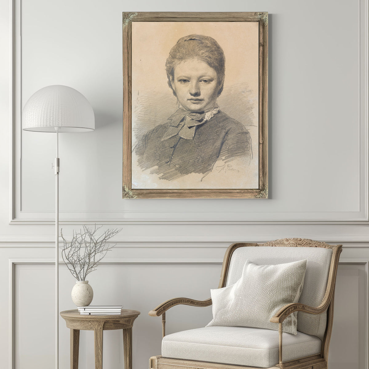 Portrait Sofia Repina By Ilya Efimovich Repin