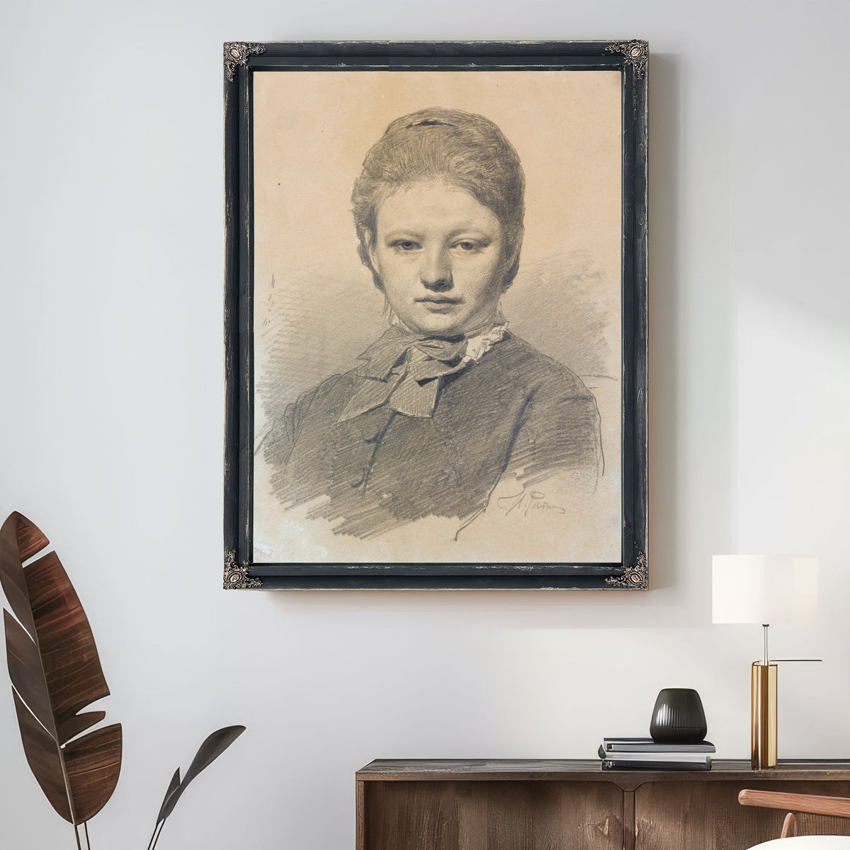 Portrait Sofia Repina By Ilya Efimovich Repin