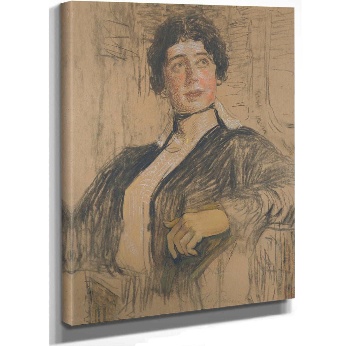 Portrait Veronika Abegg Werefkin By Ilya Efimovich Repin
