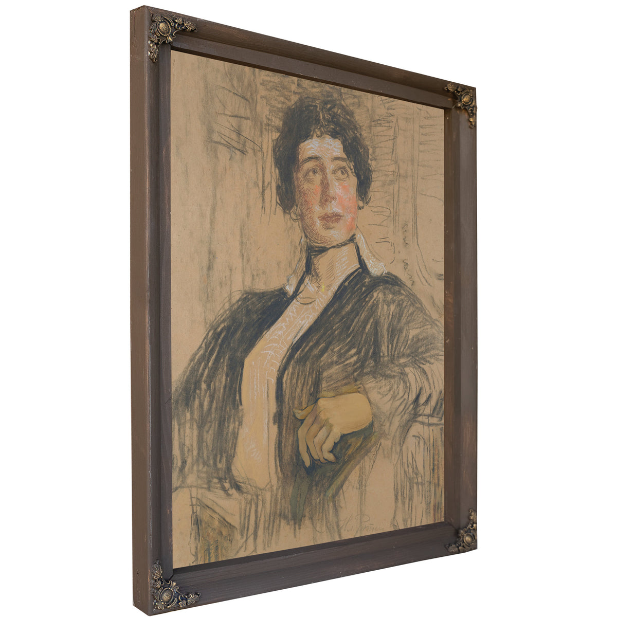 Portrait Veronika Abegg Werefkin By Ilya Efimovich Repin