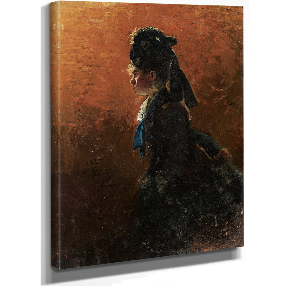 Study a Parisian Cafe By Ilya Efimovich Repin