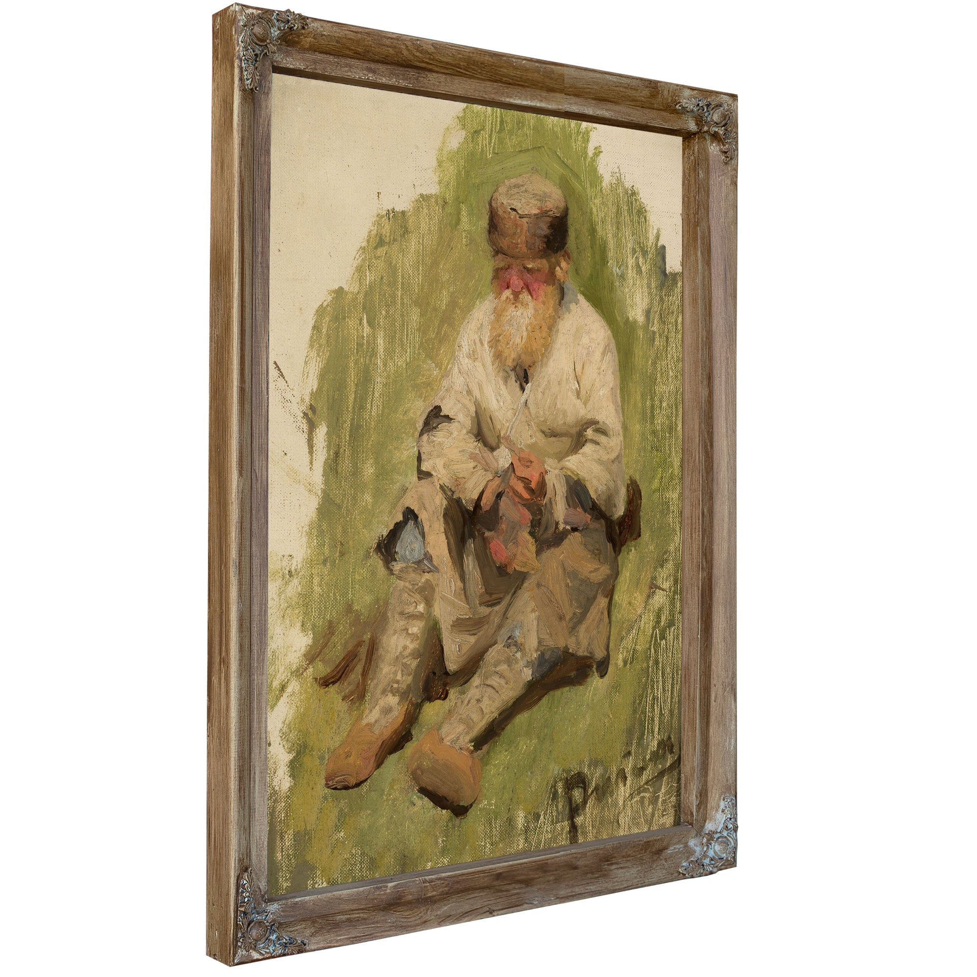 Study a Peasant the Grass By Ilya Efimovich Repin