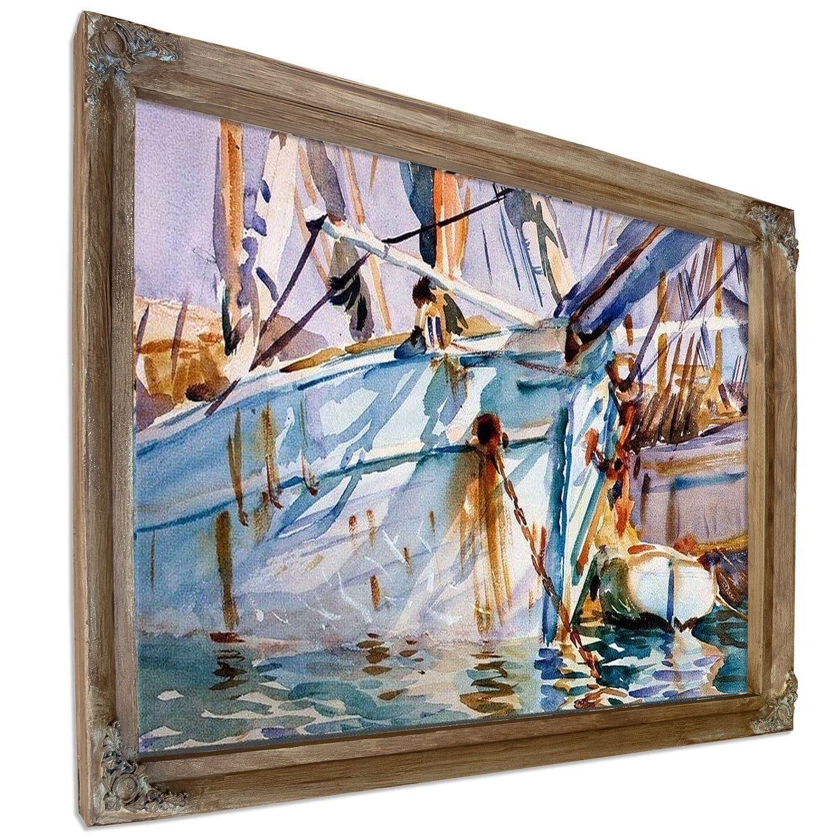 In A Levantine Port By John Singer Sargent