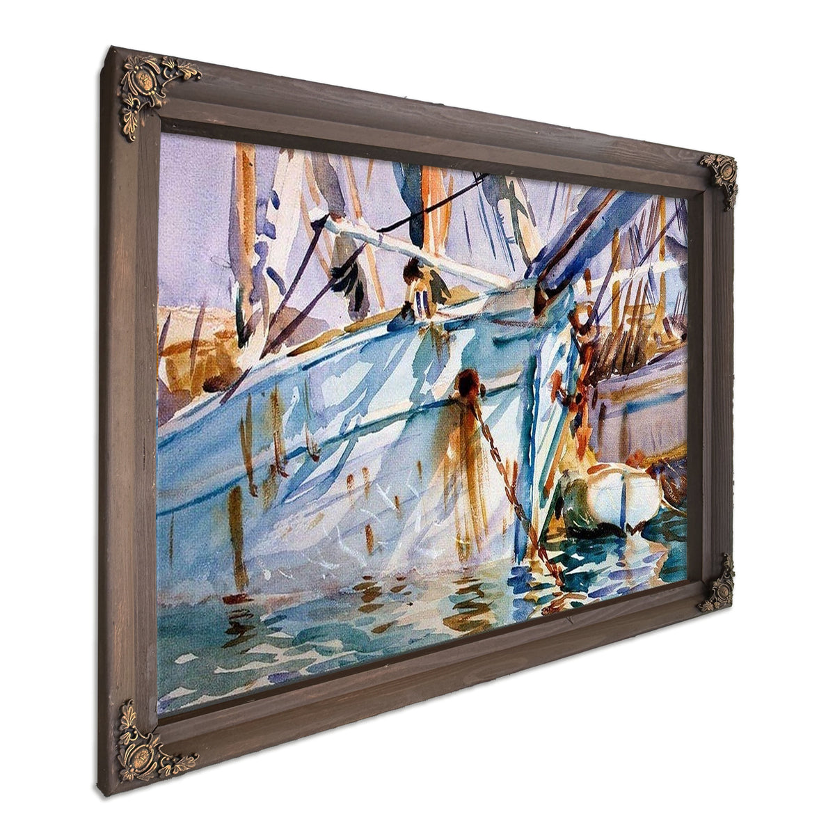 In A Levantine Port By John Singer Sargent