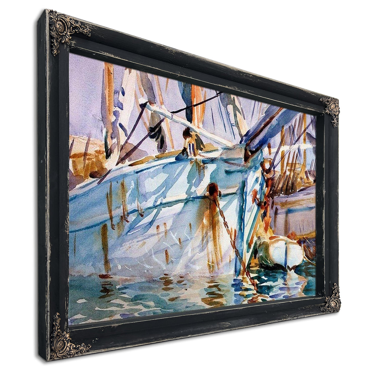 In A Levantine Port By John Singer Sargent