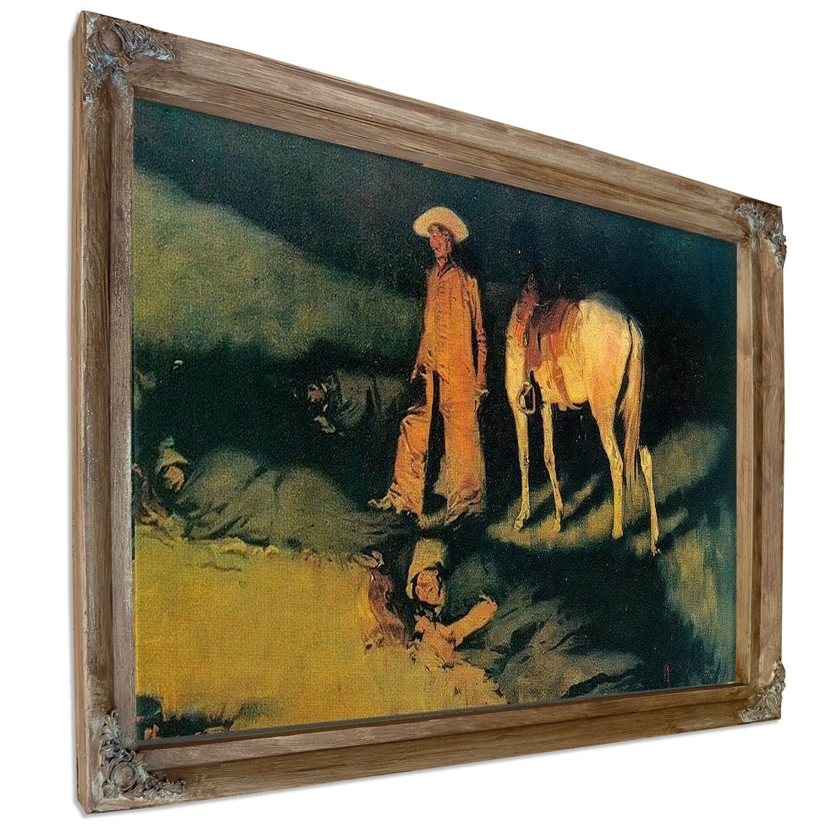 In From The Night Herd By Frederic Remington