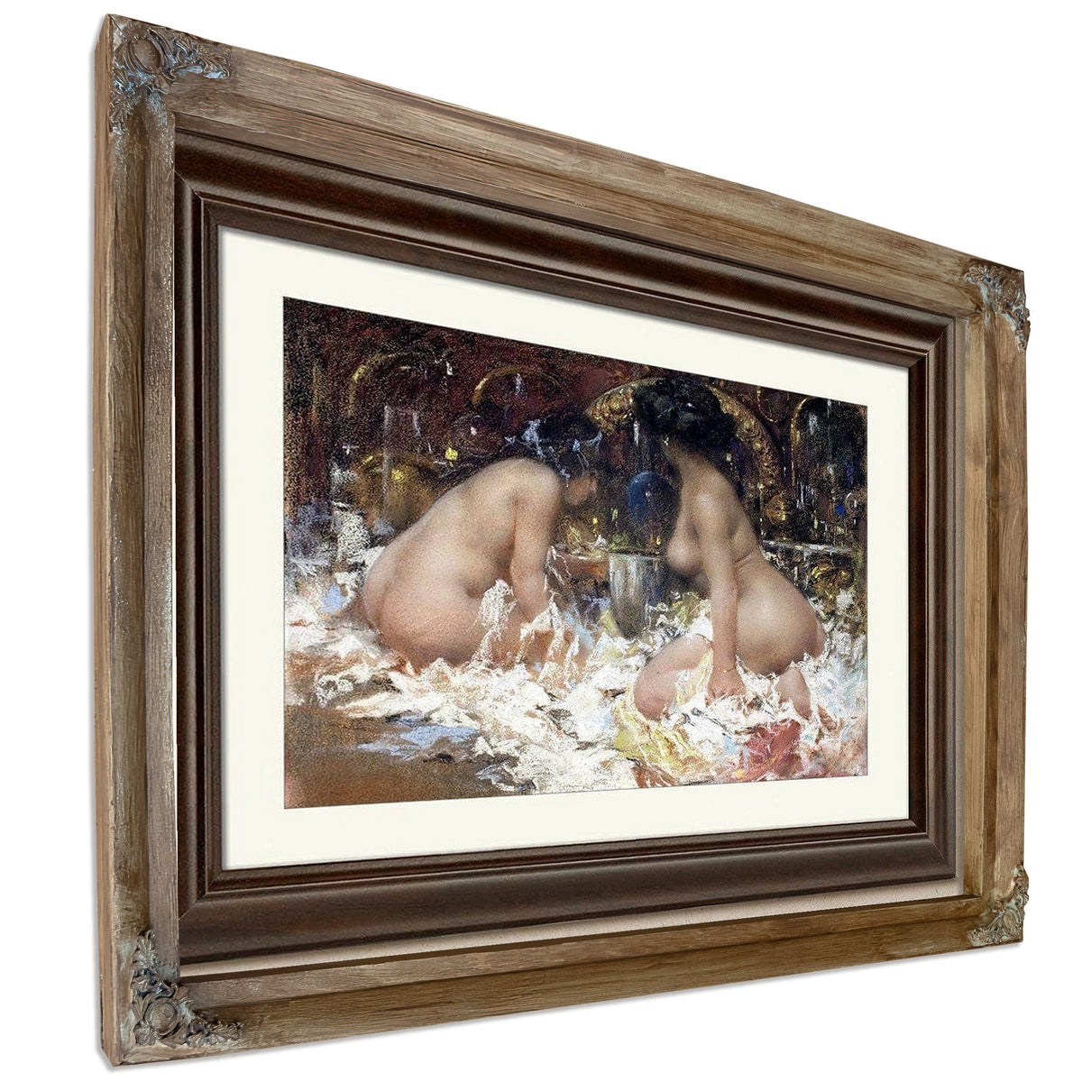 In The Boudoir By Antonio Mancini
