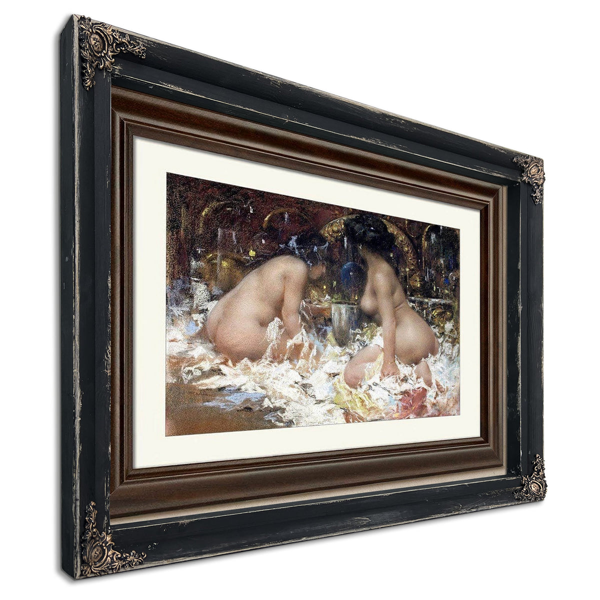 In The Boudoir By Antonio Mancini