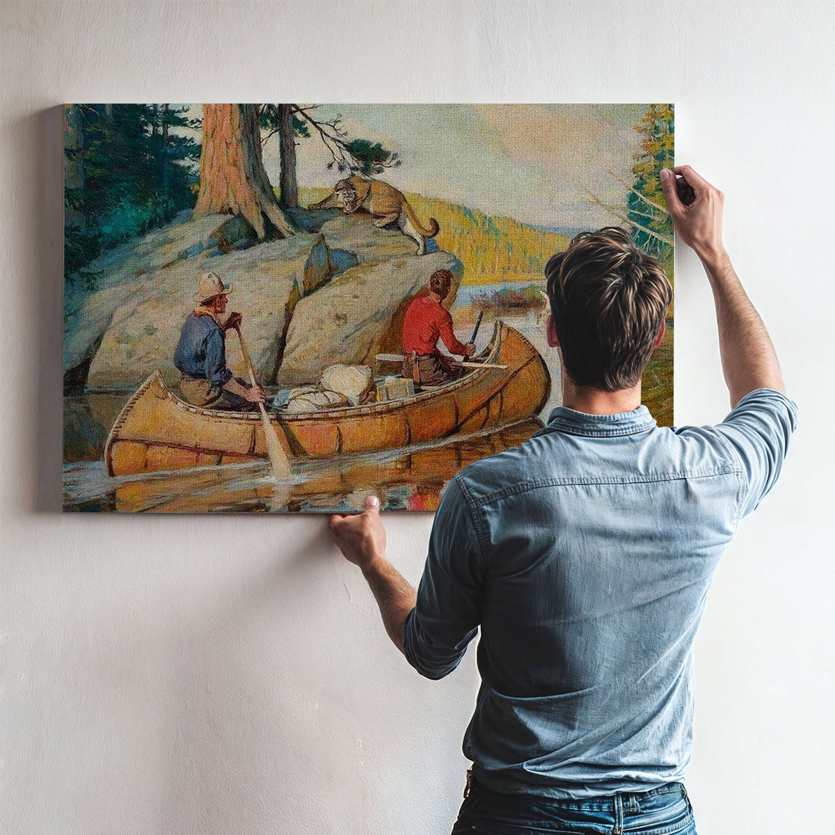 In The Canoe By Philip R. By Goodwin
