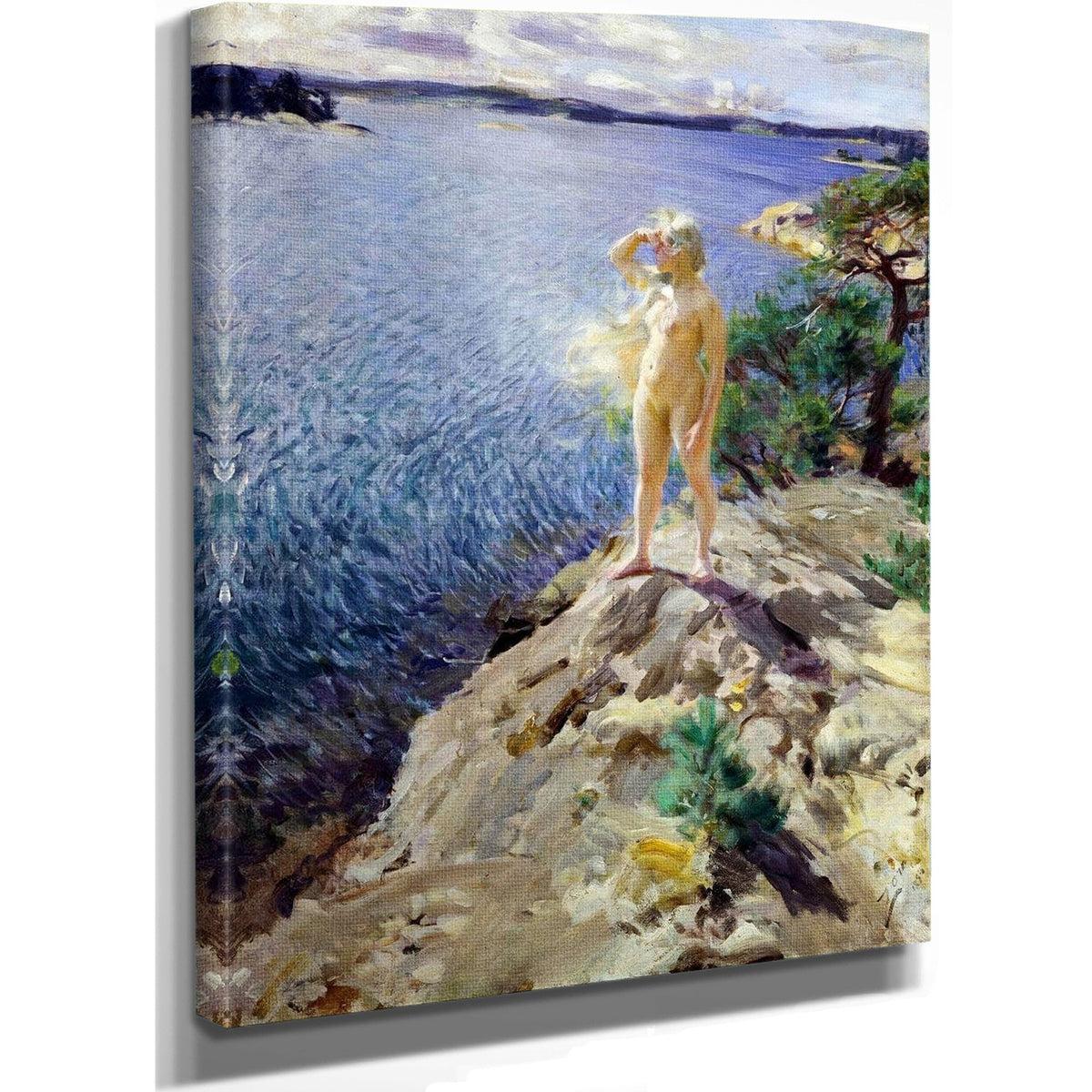 In The Skerries Painting Anders Zorn Canvas Art